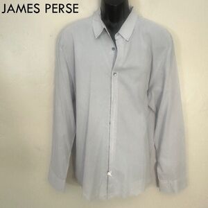 James Perse Long Sleeve Shirt JP size 4 = XL Gently worn 100% cotton thin weave